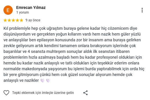Sesa Güzellik Danışan Yorumu 6