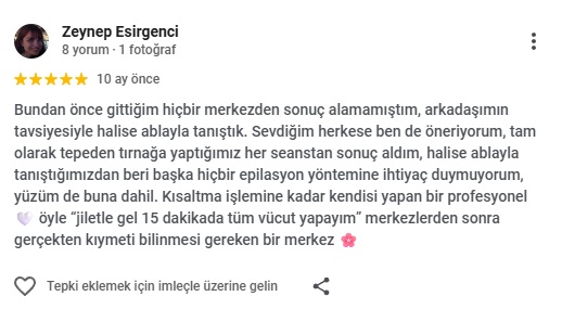 Sesa Güzellik Danışan Yorumu 7